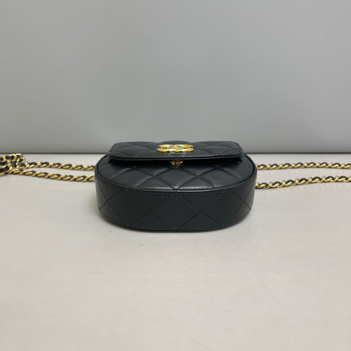 Chanel Quilted Top Handle Flap Calfskin Black