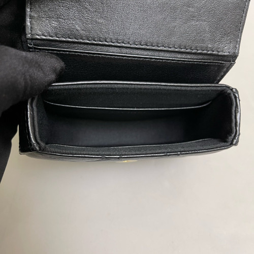 Chanel Quilted Top Handle Flap Calfskin Black