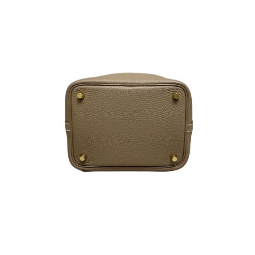 Hermes Picotin 18 Taurillon Clemence 18 Etoupe Hermes Picotin 18 Taurillon Clemence 18 Etoupe