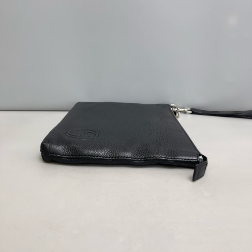 Gucci Clutch Grained Calfskin Black
