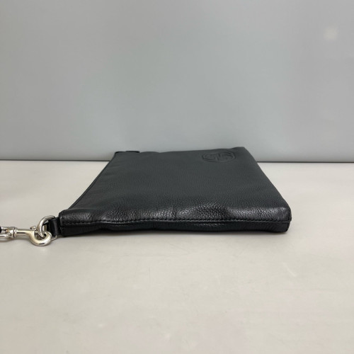 Gucci Clutch Grained Calfskin Black