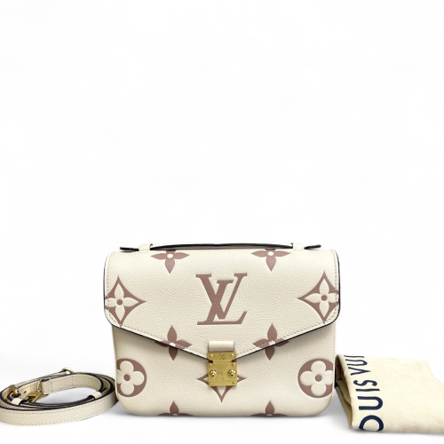 Louis Vuitton Pochette Metis Monogram Empreinte Giant Beige