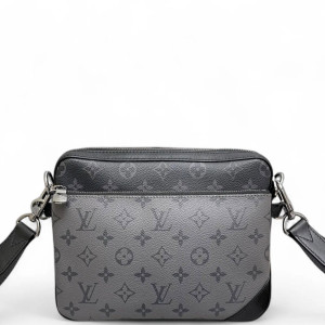 Louis Vuitton Trio Messenger Bag Monogram Eclipse Black Grey