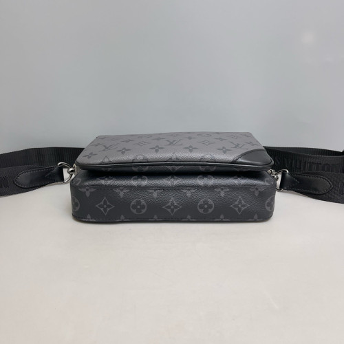 Louis Vuitton Trio Messenger Bag Monogram Eclipse Black Grey