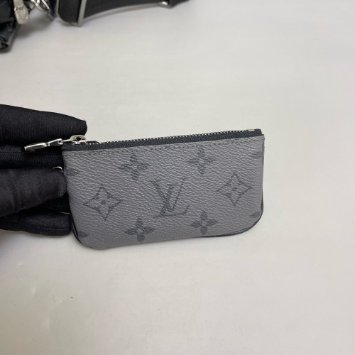Louis Vuitton Trio Messenger Bag Monogram Eclipse Black Grey