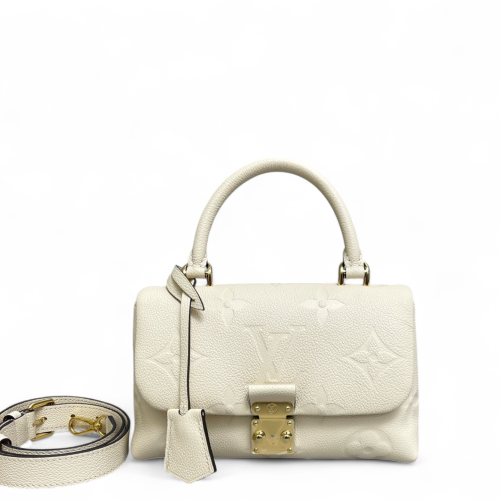 Louis Vuitton Madeleine Bb Monogram Empreinte Giant White