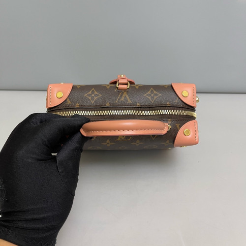 Louis Vuitton Petite Malle Souple Monogram Pink Brown