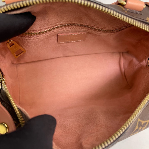 Louis Vuitton Petite Malle Souple Monogram Pink Brown