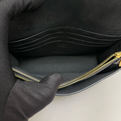 Louis Vuitton Vavin Chain Wallet Damier Ebene Brown