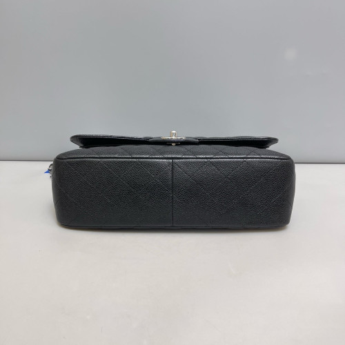 Chanel Quilted Jumbo Double Flap Grained Calfskin Black Chanel Quilted Jumbo Double Flap Grained Calfskin Black