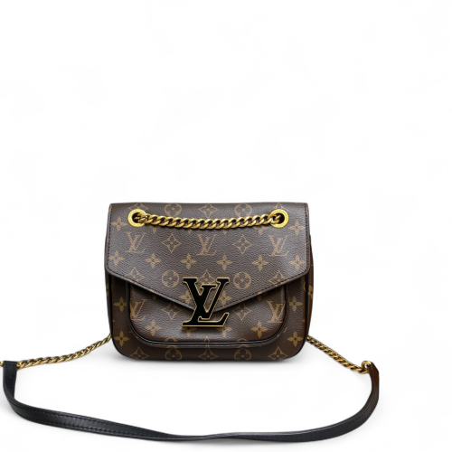 Louis Vuitton Passy Chain Shoulder Bag Monogram Brown Louis Vuitton Passy Chain Shoulder Bag Monogram Brown