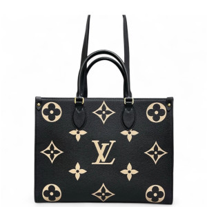 Louis Vuitton Onthego MM Monogram Empreinte Giant Black White