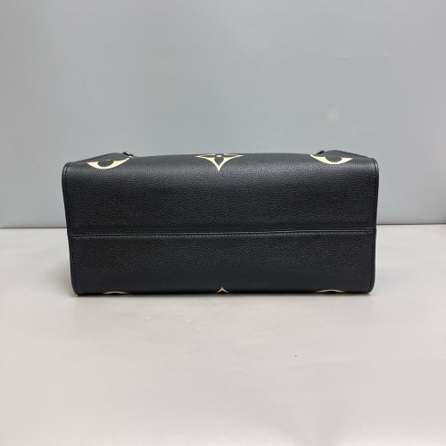 Louis Vuitton Onthego MM Monogram Empreinte Giant Black White