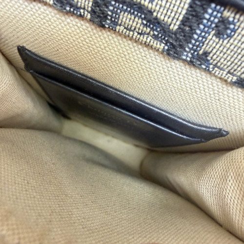 Dior Phone Holder Canvas Blue Beige
