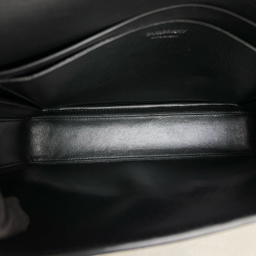 Burberry Crossbody Bag Smooth Calfskin Black White