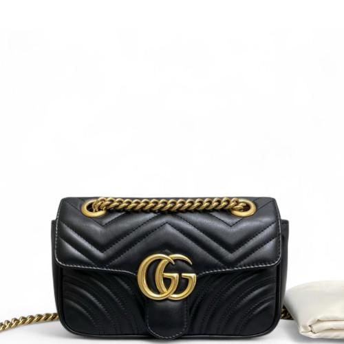 Gucci Mini GG Marmont Calfskin Black Gucci Mini GG Marmont Calfskin Black