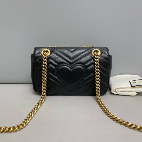 Gucci Mini GG Marmont Calfskin Black Gucci Mini GG Marmont Calfskin Black