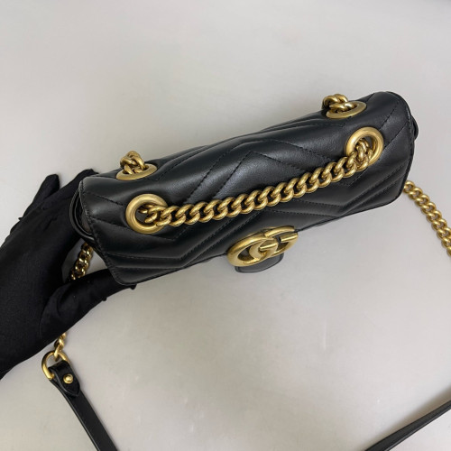 Gucci Mini GG Marmont Calfskin Black Gucci Mini GG Marmont Calfskin Black