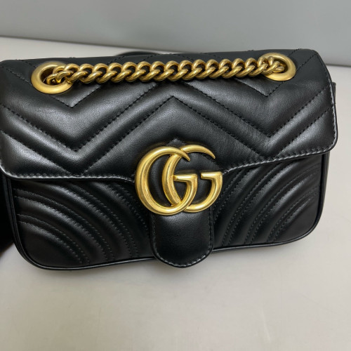 Gucci Mini GG Marmont Calfskin Black Gucci Mini GG Marmont Calfskin Black
