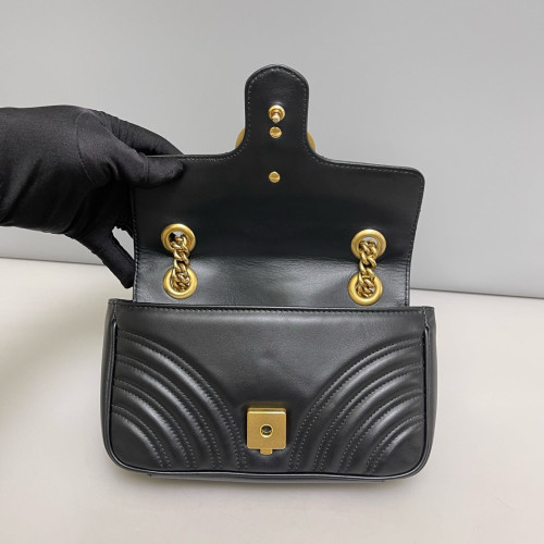 Gucci Mini GG Marmont Calfskin Black Gucci Mini GG Marmont Calfskin Black