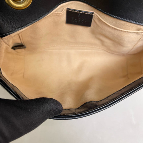 Gucci Mini GG Marmont Calfskin Black Gucci Mini GG Marmont Calfskin Black