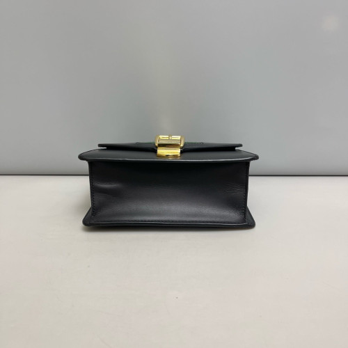 Gucci Mini Sylvie Shoulder Bag Calfskin Black Red Green