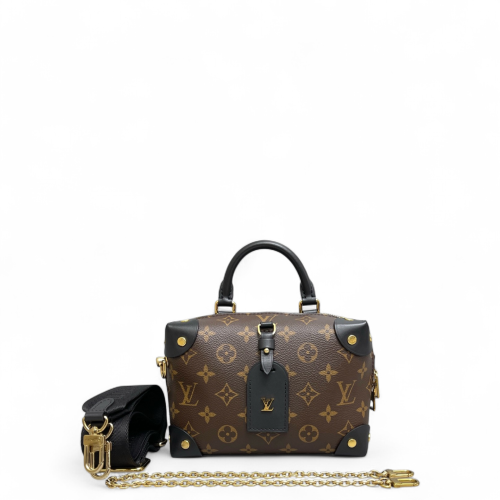 Louis Vuitton Petite Malle Souple Monogram Brown Black Louis Vuitton Petite Malle Souple Monogram Brown Black