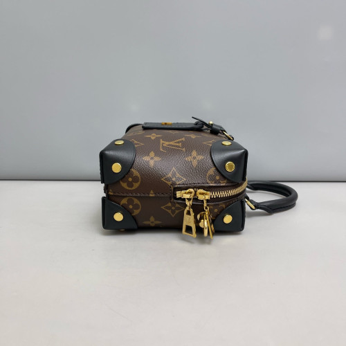 Louis Vuitton Petite Malle Souple Monogram Brown Black Louis Vuitton Petite Malle Souple Monogram Brown Black