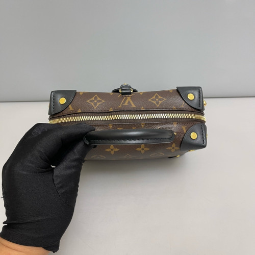 Louis Vuitton Petite Malle Souple Monogram Brown Black Louis Vuitton Petite Malle Souple Monogram Brown Black