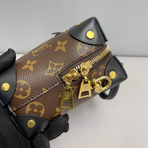 Louis Vuitton Petite Malle Souple Monogram Brown Black Louis Vuitton Petite Malle Souple Monogram Brown Black