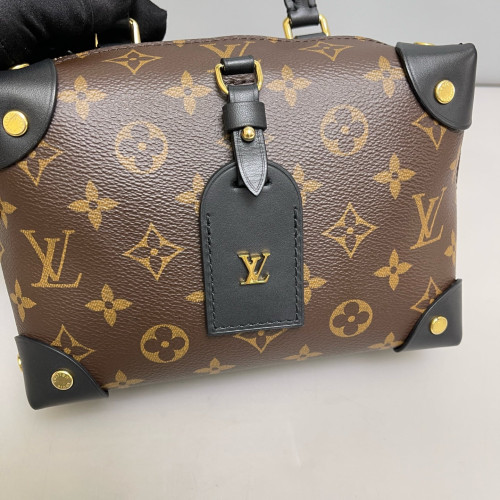 Louis Vuitton Petite Malle Souple Monogram Brown Black Louis Vuitton Petite Malle Souple Monogram Brown Black