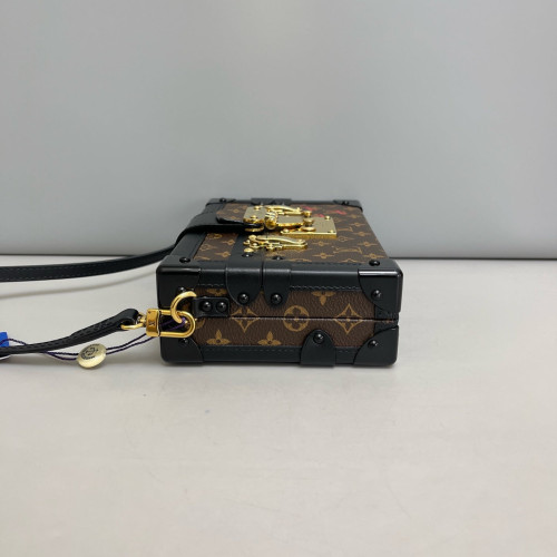 Louis Vuitton Petite Malle Monogram Brown Black