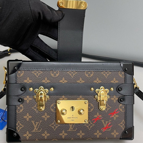 Louis Vuitton Petite Malle Monogram Brown Black