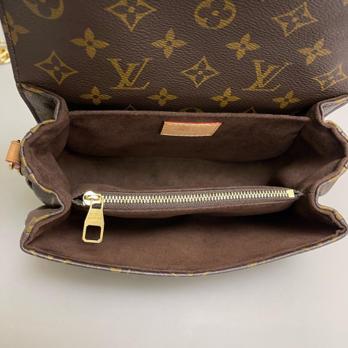 Louis Vuitton Pochette Metis East West Monogram Brown