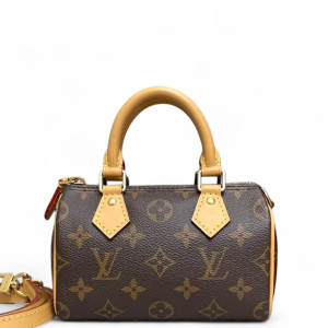 Louis Vuitton Nano Speedy Bandouliere Monogram Brown