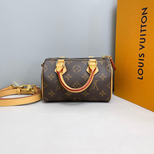 Louis Vuitton Nano Speedy Bandouliere Monogram Brown