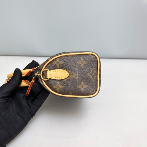 Louis Vuitton Nano Speedy Bandouliere Monogram Brown