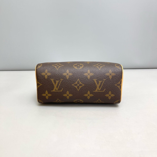 Louis Vuitton Nano Speedy Bandouliere Monogram Brown