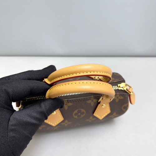 Louis Vuitton Nano Speedy Bandouliere Monogram Brown