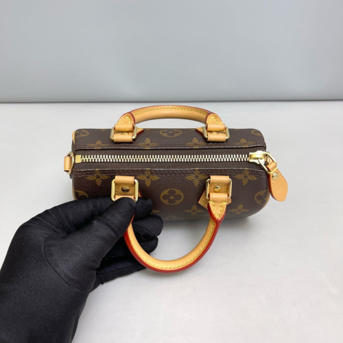 Louis Vuitton Nano Speedy Bandouliere Monogram Brown