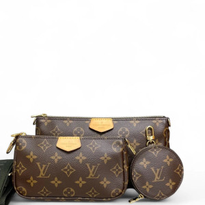 Louis Vuitton Multi Pochette Accessories Monogram Brown Green