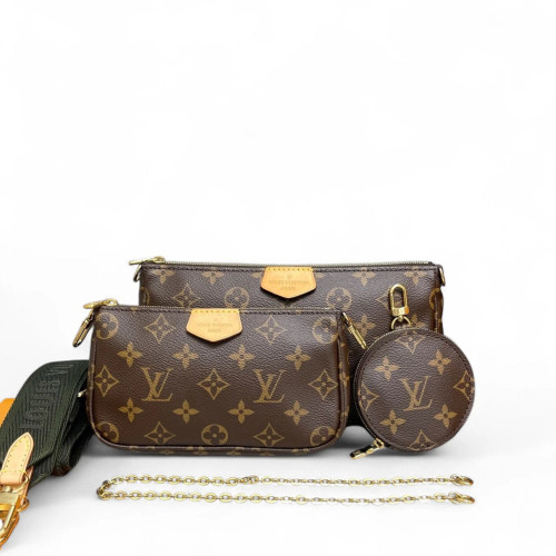 Louis Vuitton Multi Pochette Accessories Monogram Brown Green