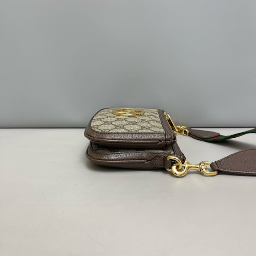 Gucci Crossbody Bag GG Supreme Monogram Beige Brown Green Gucci Crossbody Bag GG Supreme Monogram Beige Brown Green