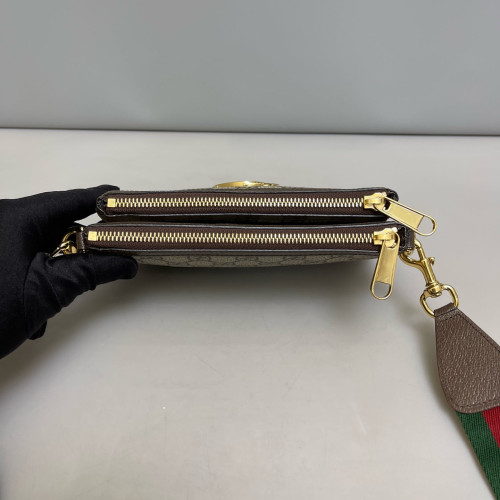 Gucci Crossbody Bag GG Supreme Monogram Beige Brown Green Gucci Crossbody Bag GG Supreme Monogram Beige Brown Green