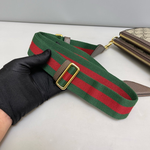 Gucci Crossbody Bag GG Supreme Monogram Beige Brown Green Gucci Crossbody Bag GG Supreme Monogram Beige Brown Green