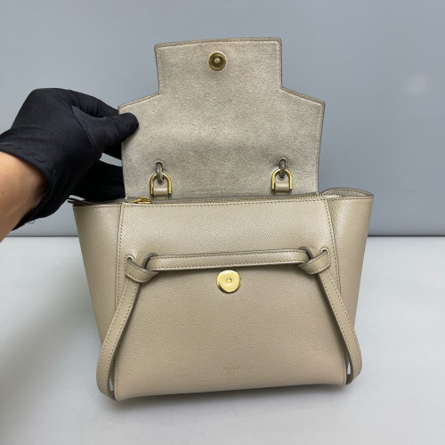 Celine Nano Belt Bag Grained Calfskin Natural Tan