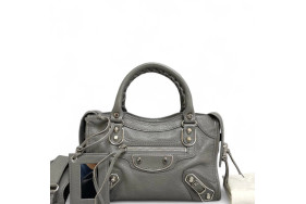 Balenciaga Mini City Arena Lambskin Grey