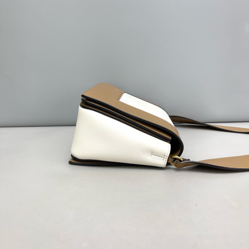 Celine Medium Frame Shoulder Bag Calfskin Natural Tan Beige
