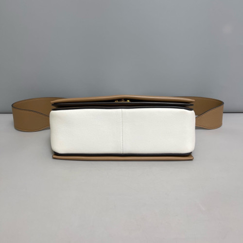 Celine Medium Frame Shoulder Bag Calfskin Natural Tan Beige