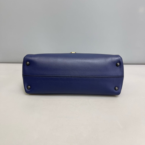 Bottega Veneta Small Piazza Bag Nappa Blue